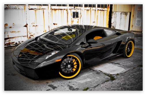 Black Lamborghini UltraHD Wallpaper for HD 16:9 ; Widescreen 16:10 5:3 ; Fullscreen 3:2 ;