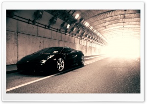 Black Lamborghini Gallardo Ultra HD Wallpaper for 4K UHD Widescreen desktop, tablet & smartphone