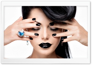 Black Lips, Black Nails Ultra HD Wallpaper for 4K UHD Widescreen desktop, tablet & smartphone