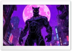 Black Panther 4K UHD Wallpaper for Widescreen and UltraWide Desktop, UltraHD TV, Smartphone, Tablet