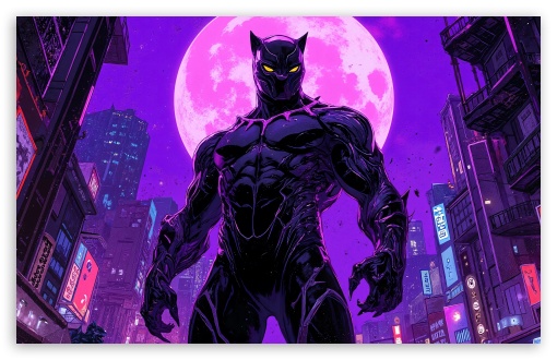 Black Panther UltraHD Wallpaper for Widescreen 16:10 ;