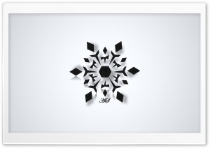 Black Snowflake Ultra HD Wallpaper for 4K UHD Widescreen desktop, tablet & smartphone
