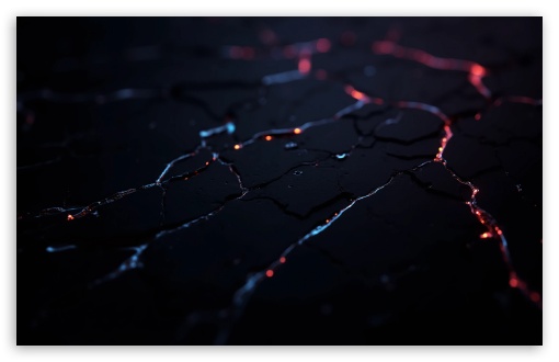 Black Stone Background With Neon Veins UltraHD Wallpaper for Widescreen 16:10 ;