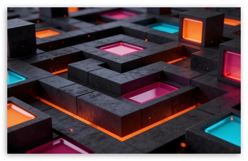 Black Stone Labyrinths UltraHD Wallpaper for Widescreen 16:10 ;