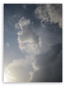 black-white clouds UltraHD Wallpaper for Mobile 3:4 ;