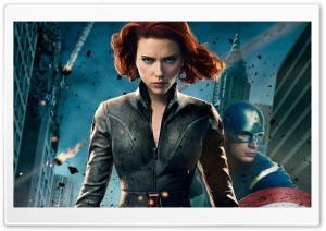 Black Widow In The Avengers Ultra HD Wallpaper for 4K UHD Widescreen desktop, tablet & smartphone