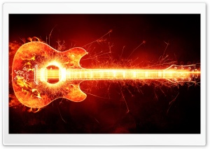 Blazing Guitar Ultra HD Wallpaper for 4K UHD Widescreen desktop, tablet & smartphone