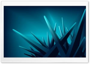 Blue 3D Crystals Ultra HD Wallpaper for 4K UHD Widescreen desktop, tablet & smartphone