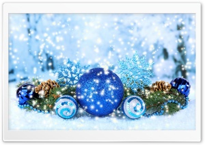 Blue Christmas Decorations 2016 Ultra HD Wallpaper for 4K UHD Widescreen desktop, tablet & smartphone