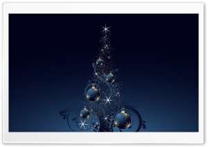 Blue Christmas Tree Ultra HD Wallpaper for 4K UHD Widescreen desktop, tablet & smartphone