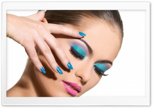 Blue Eye-Makeup Ultra HD Wallpaper for 4K UHD Widescreen desktop, tablet & smartphone