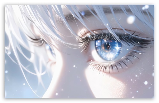 Blue Eyes, Anime, Girl, Close up UltraHD Wallpaper for UHD 16:9 ; HD 16:9 ; UltraWide 21:9 24:10 ; Widescreen 16:10 5:3 ; Fullscreen 4:3 5:4 3:2 ; Tablet 1:1 ; Dual 4:3 5:4 ;