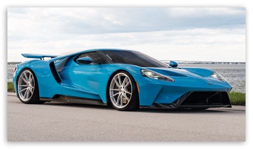 Blue Ford GT Sports Car UltraHD Wallpaper for UHD 16:9 ; HD 16:9 ;