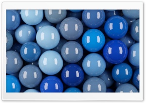 Blue Glossy Spheres 4K UHD Wallpaper for Widescreen and UltraWide Desktop, UltraHD TV, Smartphone, Tablet