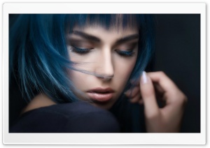 Blue Hair Girl Ultra HD Wallpaper for 4K UHD Widescreen desktop, tablet & smartphone