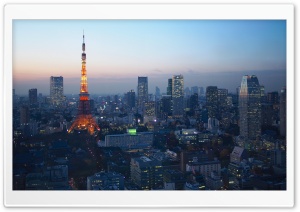 Blue Hour Over Tokyo Ultra HD Wallpaper for 4K UHD Widescreen desktop, tablet & smartphone