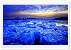 Blue Ice Dawn Ultra HD Wallpaper for 4K UHD Widescreen desktop, tablet & smartphone