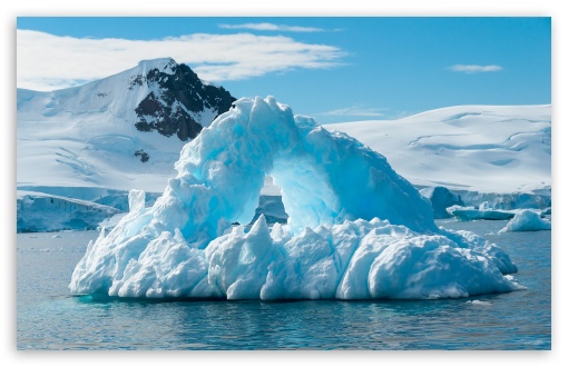 Blue Iceberg In The Sea UltraHD Wallpaper for HD 16:9 ; Widescreen 16:10 5:3 ; Fullscreen 3:2 ;