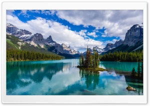 Blue Lake, Nature, Mountains, Tranquility, Lake, Island 4K UHD Wallpaper for Widescreen and UltraWide Desktop, UltraHD TV, Smartphone, Tablet