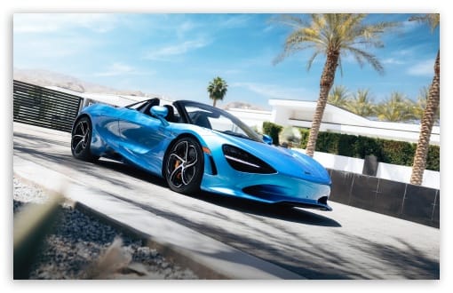 Blue McLaren 750S Spider Supercar UltraHD Wallpaper for UHD 16:9 ; HD 16:9 ; UltraWide 21:9 24:10 32:9 32:10 ; Widescreen 16:10 ; Tablet 1:1 ; Dual 16:10 16:9 ;