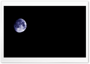 Blue Moon At Night Ultra HD Wallpaper for 4K UHD Widescreen desktop, tablet & smartphone