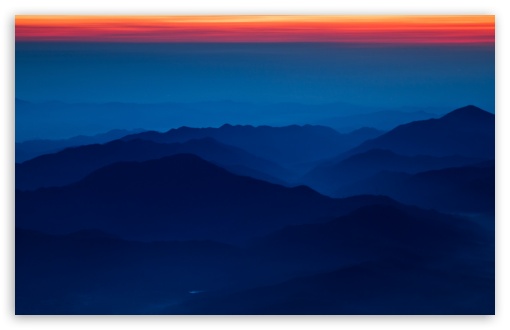 Blue Mountains Red Sky Ultra HD Desktop Background Wallpaper for 4K UHD TV  : Widescreen & UltraWide Desktop & Laptop : Multi Display, Dual Monitor :  Tablet : Smartphone