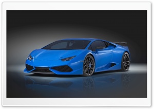 Blue Novitec Torado Lamborghini Huracan N-Largo 2015 Ultra HD Wallpaper for 4K UHD Widescreen desktop, tablet & smartphone