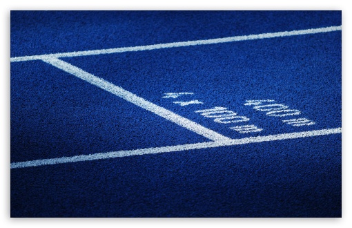 Blue Running Track UltraHD Wallpaper for HD 16:9 ; Widescreen 16:10 5:3 ; Fullscreen 4:3 5:4 3:2 ;