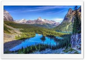 Blue Sky Reflected In Little Lake Ultra HD Wallpaper for 4K UHD Widescreen desktop, tablet & smartphone