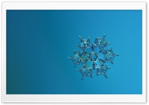 Blue Snowflake Ultra HD Wallpaper for 4K UHD Widescreen desktop, tablet & smartphone