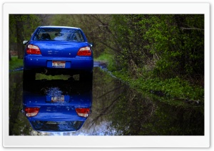 Blue Subaru Reflection Ultra HD Wallpaper for 4K UHD Widescreen desktop, tablet & smartphone