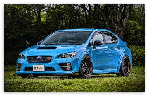 Blue Subaru WRX STI UltraHD Wallpaper for Widescreen 16:10 ;