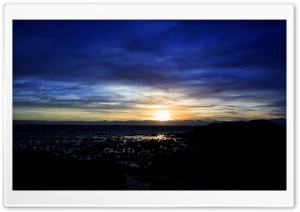 Blue Sunset Sky Ultra HD Wallpaper for 4K UHD Widescreen desktop, tablet & smartphone