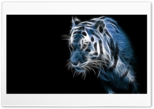 Blue Tiger Art Ultra HD Wallpaper for 4K UHD Widescreen Desktop, Lockscreen, Screensaver, TV, Tablet, Smartphone