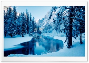 Blue Winter Landscape Ultra HD Wallpaper for 4K UHD Widescreen desktop, tablet & smartphone