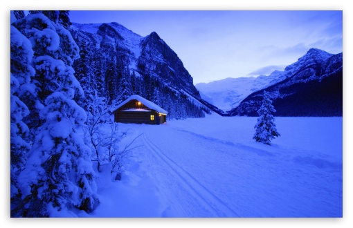 Blue Winter Landscape UltraHD Wallpaper for HD 16:9 ; Widescreen 16:10 5:3 ; Fullscreen 4:3 5:4 3:2 ;