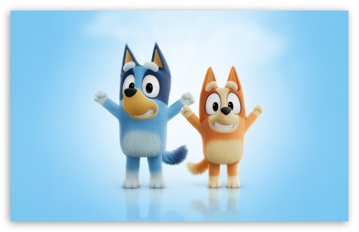 Bluey and Bingo The 3D Animation Movie 2027 UltraHD Wallpaper for UHD 16:9 ; HD 16:9 ; UltraWide 21:9 24:10 32:10 ; Widescreen 16:10 ; Tablet 1:1 ; Dual 16:10 ;