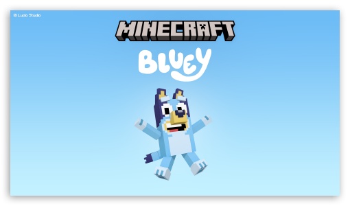 Bluey is joining Minecraft UltraHD Wallpaper for UHD 16:9 ; HD 16:9 ;