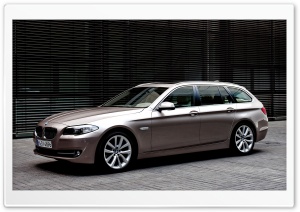 BMW 5 Series Touring 520D In Milano Beige Ultra HD Wallpaper for 4K UHD Widescreen desktop, tablet & smartphone