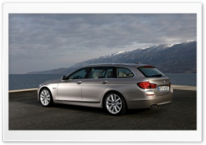 BMW 5 Series Touring 520D In Milano Beige   Landscape Ultra HD Wallpaper for 4K UHD Widescreen desktop, tablet & smartphone