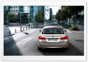 BMW 5 Series Touring F11 In Milano Beige   Rear Ultra HD Wallpaper for 4K UHD Widescreen desktop, tablet & smartphone