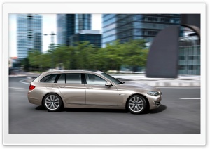 BMW 5 Series Touring F11 In Milano Beige   Side View Ultra HD Wallpaper for 4K UHD Widescreen desktop, tablet & smartphone