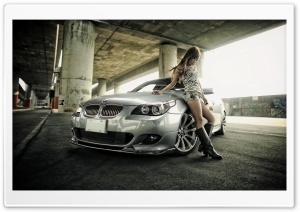 BMW and Girl Ultra HD Wallpaper for 4K UHD Widescreen desktop, tablet & smartphone