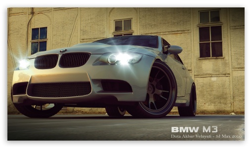 BMW M3 3D Max UltraHD Wallpaper for 8K UHD TV 16:9 Ultra High Definition 2160p 1440p 1080p 900p 720p ;