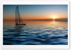 Boat At Sea Ultra HD Wallpaper for 4K UHD Widescreen desktop, tablet & smartphone