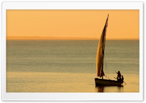 Boat At Sunset Ultra HD Wallpaper for 4K UHD Widescreen desktop, tablet & smartphone