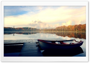 Boat, Autumn Ultra HD Wallpaper for 4K UHD Widescreen desktop, tablet & smartphone