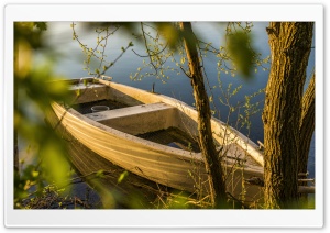 Boat, Lake Shore, Nature Ultra HD Wallpaper for 4K UHD Widescreen desktop, tablet & smartphone