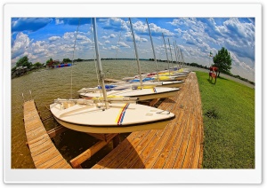 Boat Pier Ultra HD Wallpaper for 4K UHD Widescreen desktop, tablet & smartphone