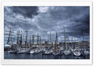 Boats Harbour Ultra HD Wallpaper for 4K UHD Widescreen desktop, tablet & smartphone